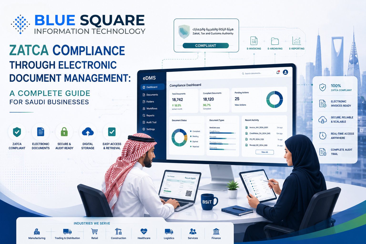 ZATCA Document Management: How eDMS Helps Businesses Stay Compliant in Saudi Arabia